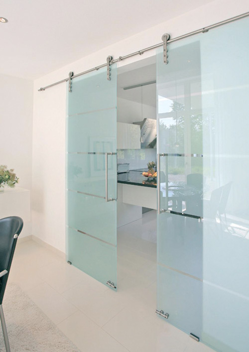 Porte en verre sécurité