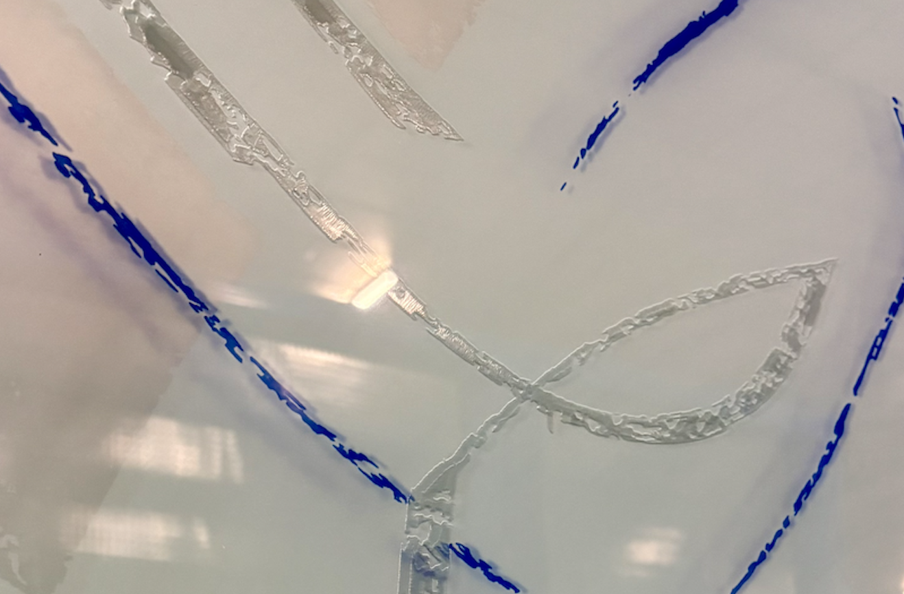 Madras élégant bleu