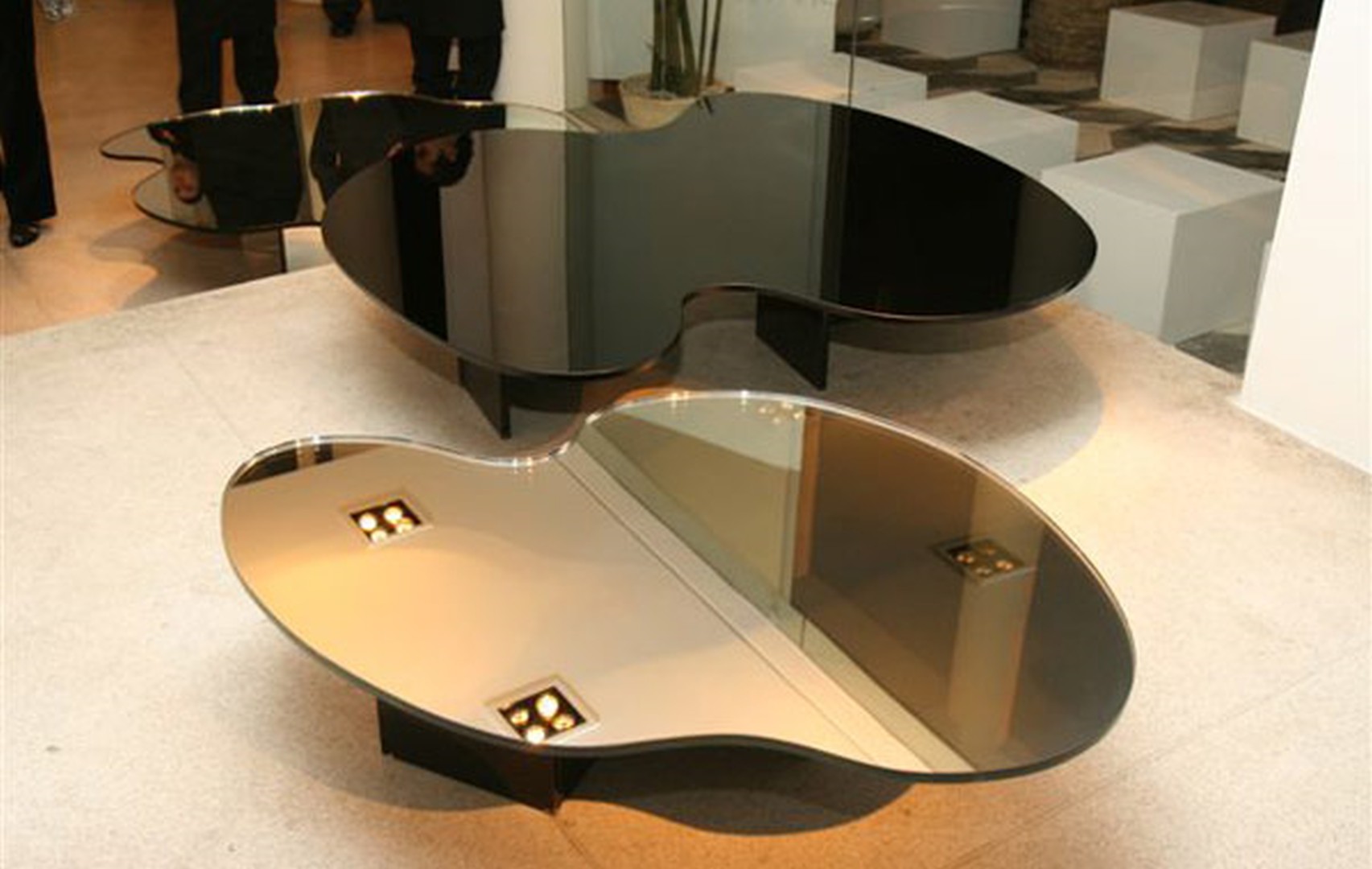Verre table salon
