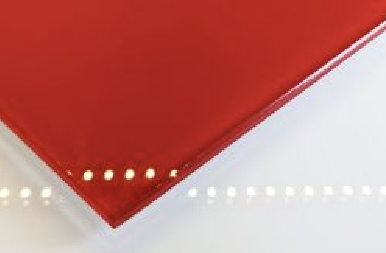 Décolaque rouge intense